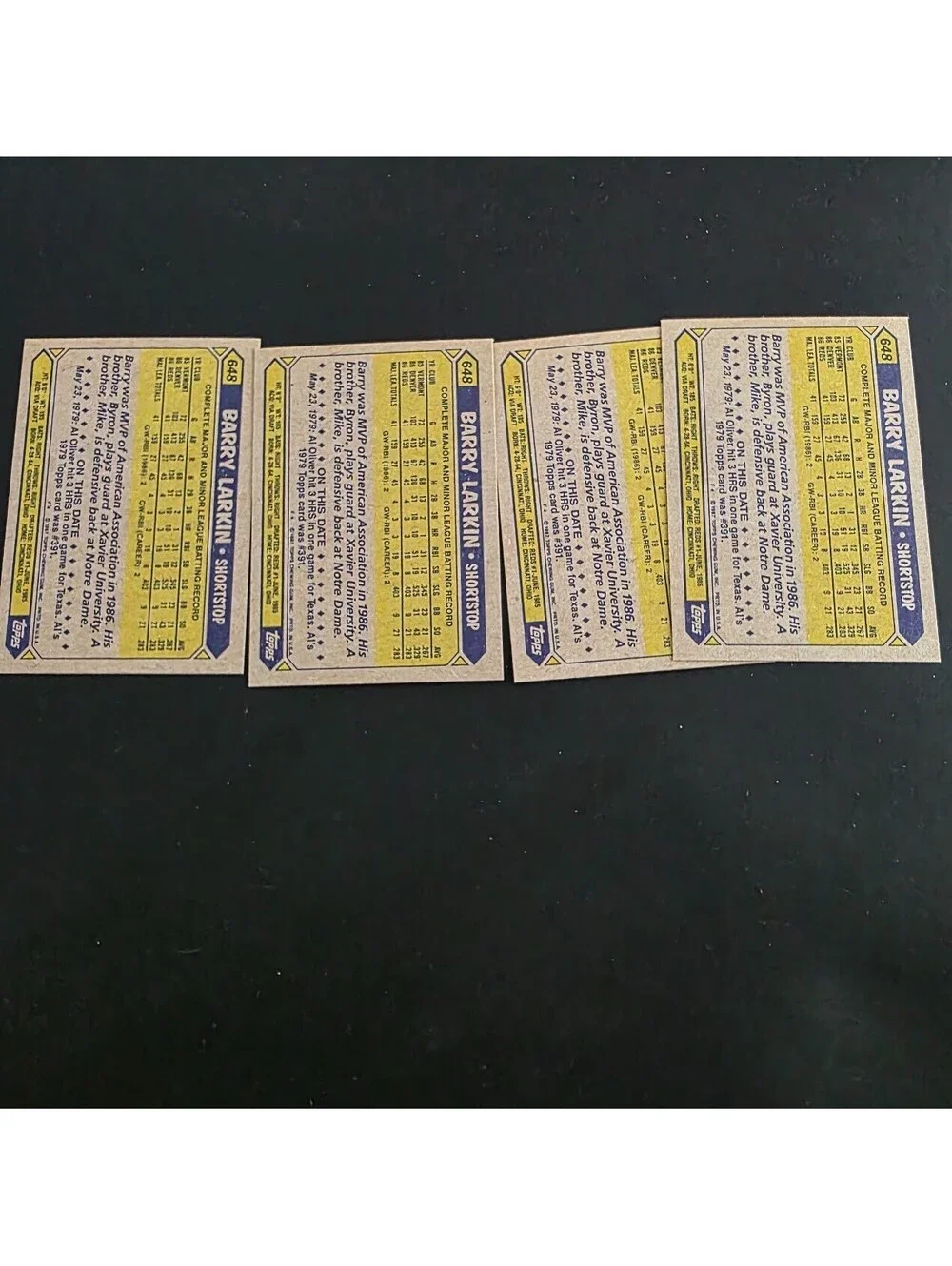 N/A cards appears